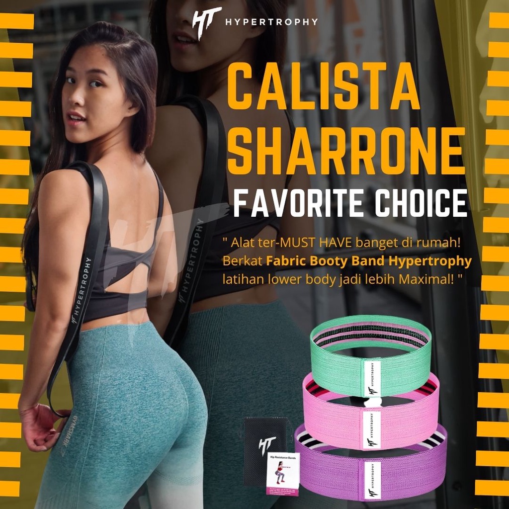 ผ้าสะโพก Booty Squat Resistance Power Band ฟิตเนสออกกําลังกายที่บ้านยิมโยคะยางอุปกรณ์ Loop Elastic