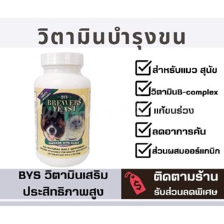 ✅แบ่งขาย✅ BYS Brewers Yeast วิตามินบำรุงขนและผิวหนัง สำหรับ🐶🐱