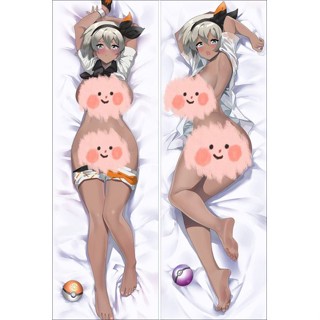 ปลอกหมอนอิง ลายการ์ตูนอนิเมะ Sword and Shield Bea Pokemon Dakimakura ขนาด 50x150 ซม.