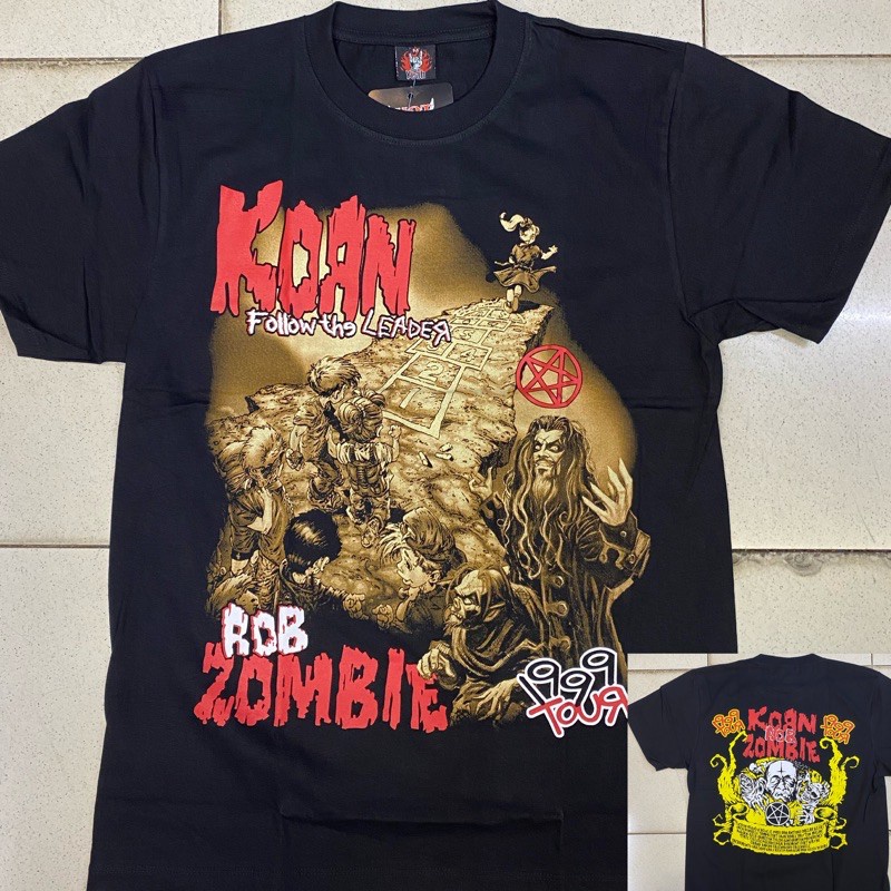 Korn Rob Zombie Black Shirt