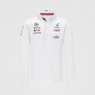 F1 เสื้อเชิ้ตแขนยาว ทรงหลวม สไตล์สปอร์ต แฟชั่นฤดูใบไม้ผลิ สําหรับผู้ชาย