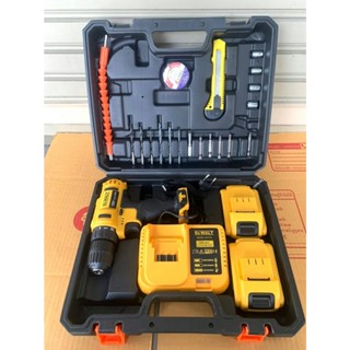 [[ส่งฟรี ไม่ต้องใส่โค้ด]] สว่านแบตระบบไร้สาย Dewalt139V รุ่นแท่นชาร์ต งานคุณภาพ กระแทก ขันน็อต เจาะ