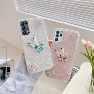 เคสโทรศัพท์ลายผีเสื้อ OPPO Reno 10 Pro 9 Pro 8T 8 8Z 7Z 6 5G 5 Pro 5Z 4Z 3 2F