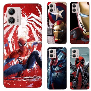 เคสโทรศัพท์ซิลิโคน TPU แบบนิ่ม ลายซุปเปอร์ฮีโร่ Marvel สําหรับ Motorola Moto G53 G73 5G