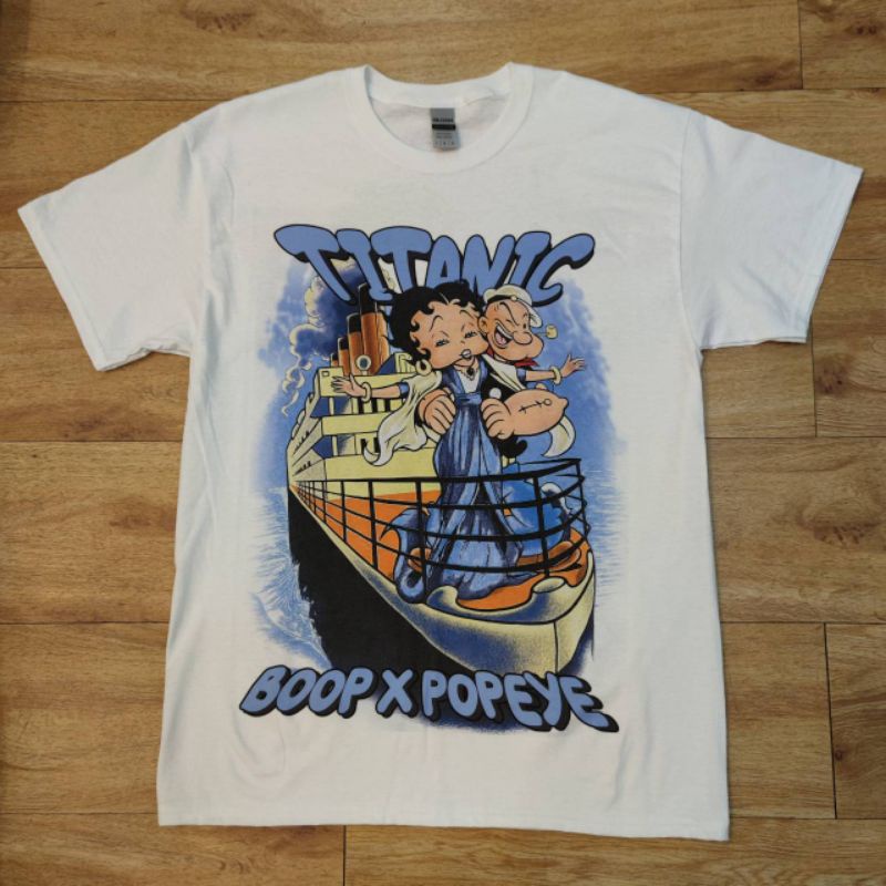 Titanic Betty Boop DTG digital printer Cotton T-Shirt (direct to garment)_08
