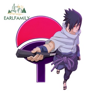 Earlfamily สติกเกอร์ ลายนารูโตะ Uchiha Sasuke กันน้ํา สําหรับติดตกแต่งหลังคารถยนต์ แล็ปท็อป 13 ซม. x 10.5 ซม.