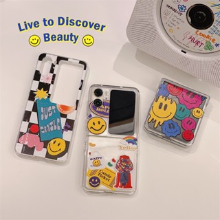 เคสโทรศัพท์ OPPO Find N2 ฝาพับ หน้าจอป้องกัน เคสกันกระแทก ชุดสามชิ้น หน้ายิ้ม