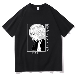 Short Sleeve Cotton T-Shirt Printed Anime Tokyo Avengers Harajuku Style For Men_09