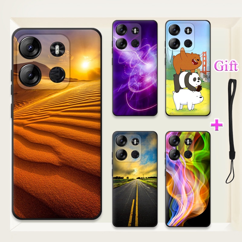 สําหรับ Tecno Pop 7 Pro BF7 ซิลิโคนเคสโทรศัพท์ Tecno Pop 7 Pro BF7 Soft Shell รูปแบบทาสี