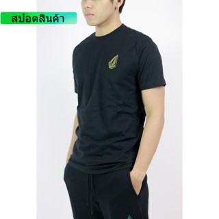 VOLCOM เสื้อยืด แขนสั้น VAF041901 APAC EMBRACE SS TEE BLK N ผ้าฝ้ายแท้