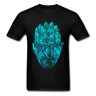 oversize T-shirt เสื้อยืด พิมพ์ลายตัวอักษร Blue Meth Crystal Heisenberg สไตล์ฮิปฮอป แฟชั่นฤดูร้อน สําหรับผู้ชาย 2019 S-5