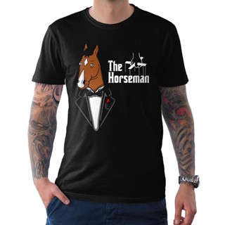 Qiuy5 [พร้อมส่ง] เสื้อยืดผ้าฝ้าย 100% พิมพ์ลาย Bojack Horseman Godfather พลัสไซซ์ พลัสไซซ์ ของขวัญคริสต์มาส สําหรับ_02