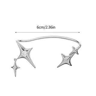 Fashion Star Clip Earrings Ear Cuff for none-Pierced Ears Cartilage Jewelry