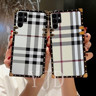 เคสโทรศัพท์มือถือ ขอบตรง กันกระแทก สําหรับ Samsung S23 Ultra