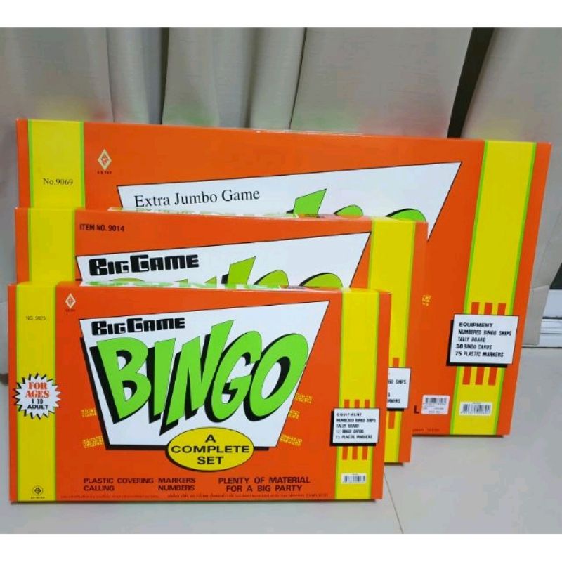 เกมส์บิงโก Bingo มี 3 ขนาด ของเล่นสนุกสนาน กลุ่มเพื่อน ปาร์ตี้