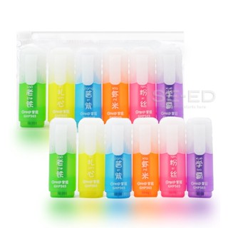 ชุดไฮไลท์ด้ามสั้น GHP565 คละ 6 สี