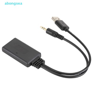 Abongsea อะแดปเตอร์โมดูลบลูทูธ AUX-IN 12V USB AUX 3.5 มม.