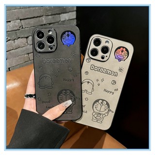 เคสโฟน14 Pro max labixiaoxin การ์ตูน เครื่องหนังขอบตรง ยิงเรเดียม สําหรับ เคสApple iPhone 14 13 12 11 Pro Max 14 Plus X XR Xs Max ip14 ip11 เคสไอโฟน14พลัส เคสไอโฟน11 case iPhone 14 Pro Max เคส    การ์ตูน เครื่องหนังขอบตรง น่ารักโดเรม่อน ยิงเรเดียม For เคส