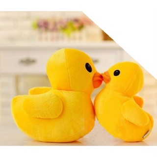 หมอนตุ๊กตานุ่ม รูปเป็ดสีเหลืองน่ารัก ขนาด 20 ซม. 8 นิ้ว