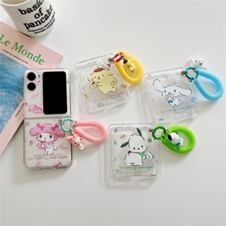 SANRIO เคสโทรศัพท์มือถือ แบบแข็ง ป้องกันกระแทก แบบฝาพับ ลายซานริโอ้น่ารัก สําหรับ Oppo Find N2