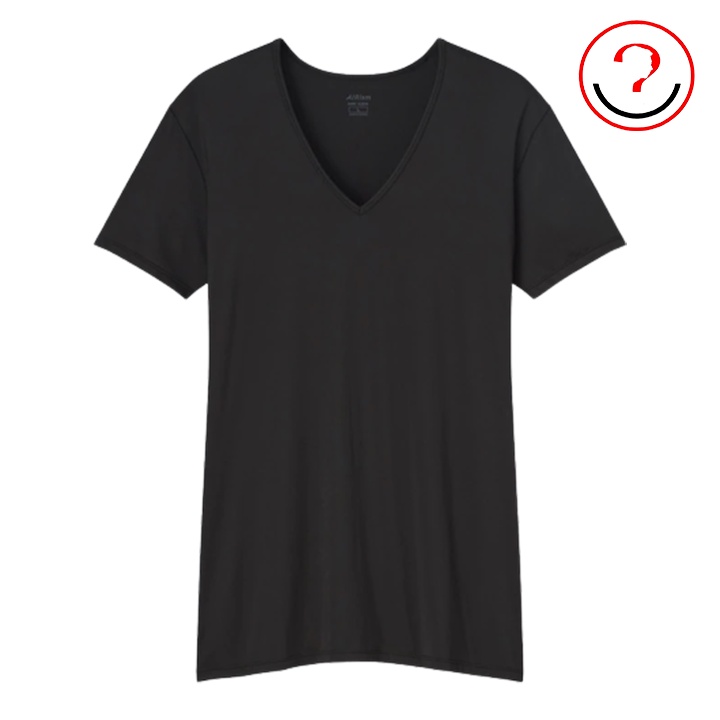 เสื้อยืดคอวีแขนสั้น AIRism