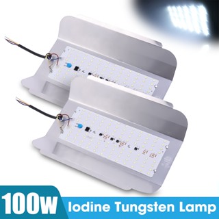 โคมไฟทังสเตน LED 100W กันน้ํา ประหยัดพลังงาน Ac180-260V สําหรับกลางแจ้ง