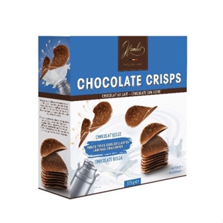 Chocolate Crisps ช็อกโกแลตแผ่นกรอบ จากประเทศเบลเยี่ยม ขนาด 375 กรัม