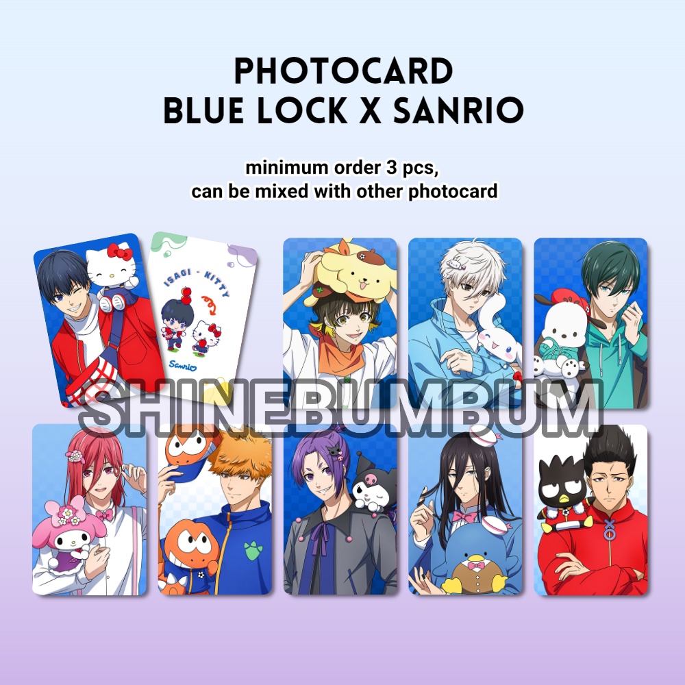 Photocard Blue Lock X Sanrio (2 ด้าน)