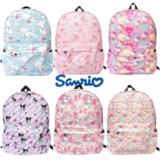 Kuromi Melody Hellokitty Printed Waterproof Backpack Student Travel Bags Gift