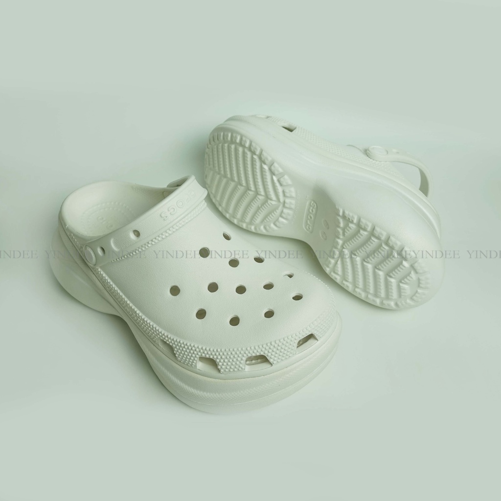 💛New💼รองเท้าแตะ Crocs classic bae clogรองเท้าลำลองผู้หญิง สีขาว -ความสูง 7ซม