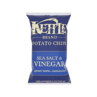 เคทเทิลชิพส์รสซีซอลท์แอนด์วิเนการ์ KETTLE 141 กCHIPS SEA SALTANDVINEGAR141G.