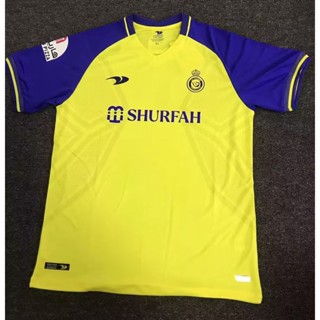 [Fans] 2223 ใหม่ Riyadh Home เสื้อฟุตบอลแขนสั้น สําหรับฝึกซ้อมฟุตบอล