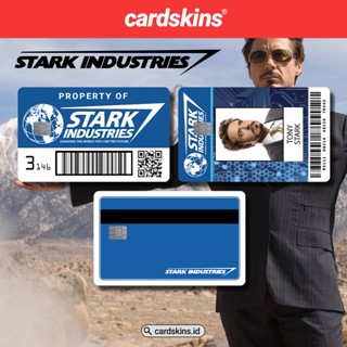 Stark INDUSTRIES | สติกเกอร์การ์ด Garskin ATM ATM SKIN DEBIT CREDIT EMONEY FLAZZ | หนังการ์ด