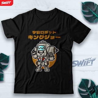 เสื้อยืด พิมพ์ลายหุ่นยนต์อวกาศ King Joe Chibi Style ULTRAMAN_02