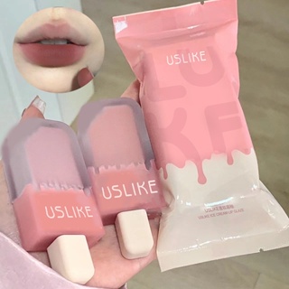 💕💕Uslike ลิปสติก ลิปกลอส เนื้อแมตต์กํามะหยี่ ติดทนนาน