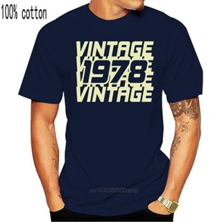 เสื้อยืด พิมพ์ลาย Crazy 40Th Vintage 1978 สไตล์คลาสสิก สําหรับผู้ชาย