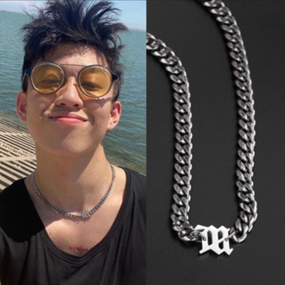 สร้อยคอโชคเกอร์ โซ่สเตนเลส จี้แร็ปเปอร์ 88 Rich Brian Rich Chigga สไตล์ฮิปฮอป สําหรับผู้หญิง ผู้ชาย ทุกเพศ