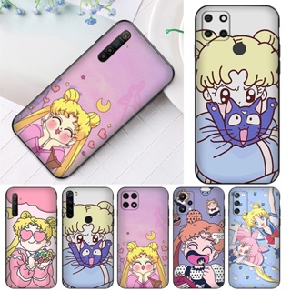 เคสโทรศัพท์มือถือ ซิลิโคนนุ่ม TPU ลายการ์ตูนเซเลอร์มูน สําหรับ Realme 2 3 Pro 5i 5S 5 Pro 6i 6 Pro 7i 7 Pro