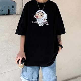 JSS&gt;Casual T shirt Men Short Sleeve Unisex Graphic Tees Black White M-3XL #Crayon Shinchan_12