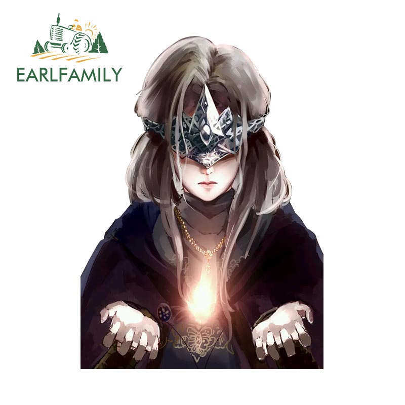 EARLFAMILY 13 ซม.x 9.5 ซม.สําหรับ Fire Keeper Dark Souls สติกเกอร์กันชน Scratch Proof Decals กันน้ํา