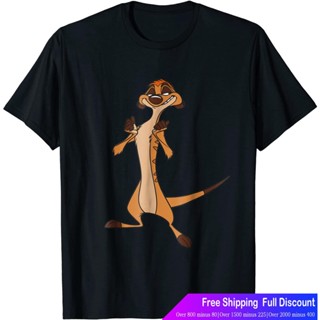 เสื้อตราหานคู่ เสื้อเบลาส์ ดิสนีย์เสื้อยืดลำลอง Disney The Lion King Confident Timon T-Shirt T-Shirt_05