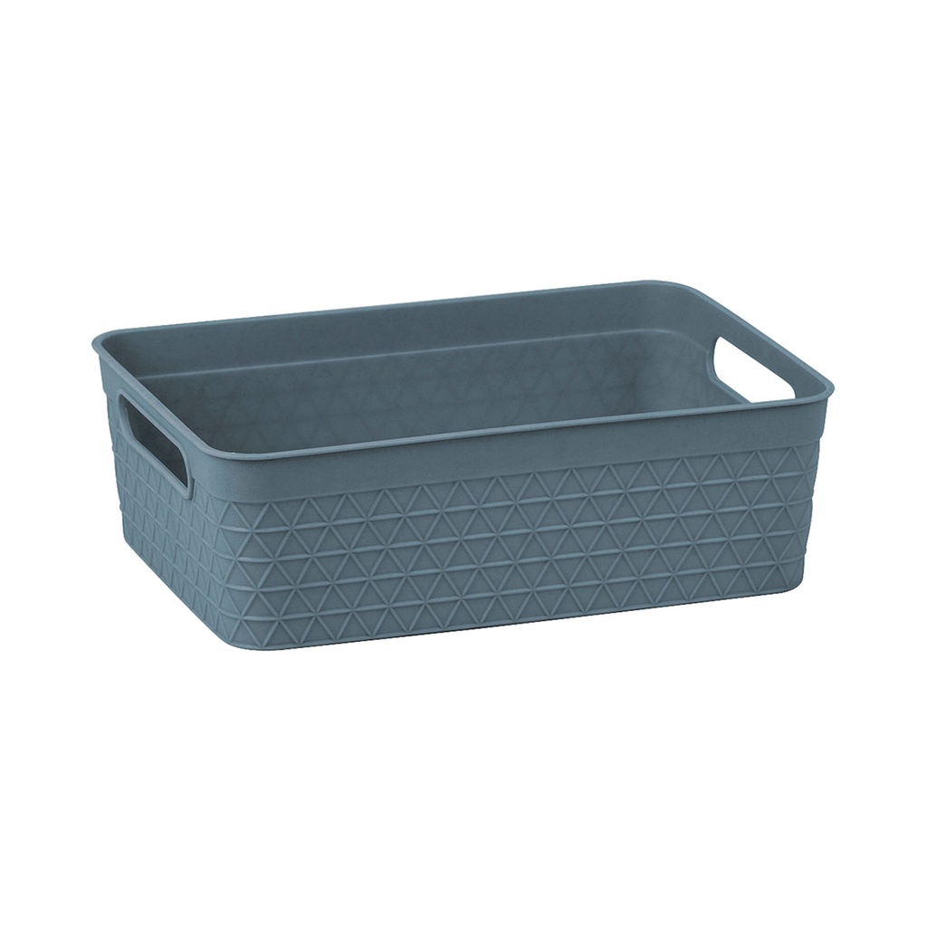 กล่องจัดเก็บอเนกประสงค์ Waffle KASSA HOME รุ่น TG54159-M สีเทา
