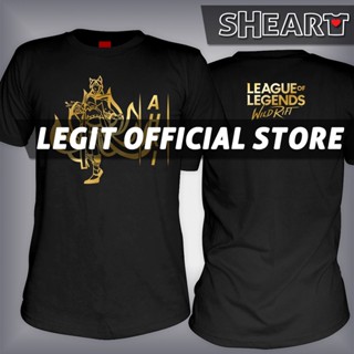 SHEART League Of Legends Wild Rift Ahri High Quality Cotton Blend Tshirt With Rubberized Vinyl Desig_03