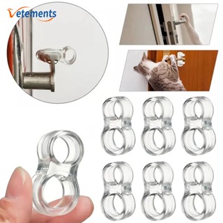 ใช้ซ้ําได้ ใส PVC ลูกบิดประตู แหวนกันชน / ป้องกันผนัง มือจับประตู บัฟเฟอร์ อุปกรณ์ครัวเรือน