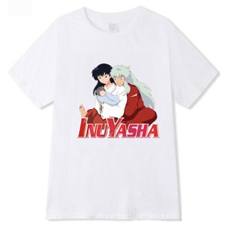 ใหม่ เสื้อยืด ผ้าฝ้าย 100% พิมพ์ลายกราฟิกการ์ตูน Inuyasha Shaman King ตลก เหมาะกับทุกเพศ ทุกวัย_01