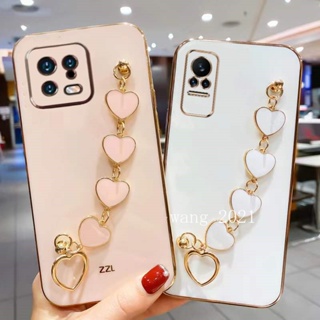 2023 New Casing เคส Xiaomi 13 Pro 13 Lite POCO X5 Pro 5G Phone Case Straight Edge with Love Bracelet All Inclusive Soft Case Back Cover เคสโทรศัพท