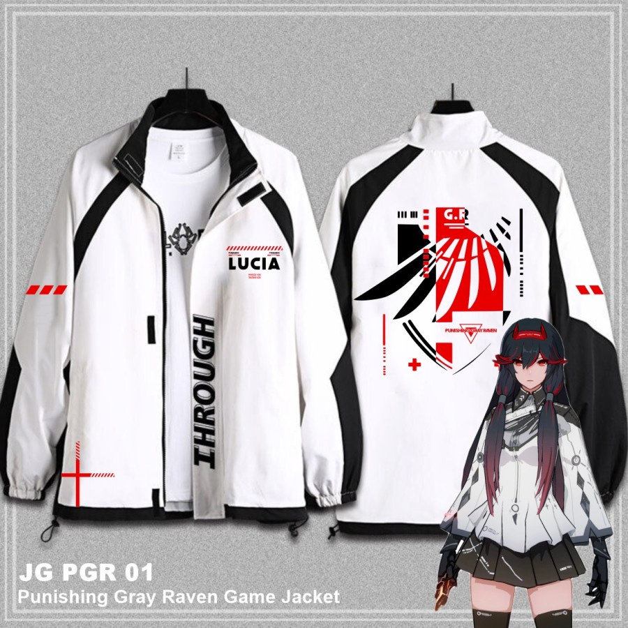 Punishing Grey Raven Lucia Game Jacket Custom Semi Cosplay Unit Sablon กันน้ํา (JG PGR 01)