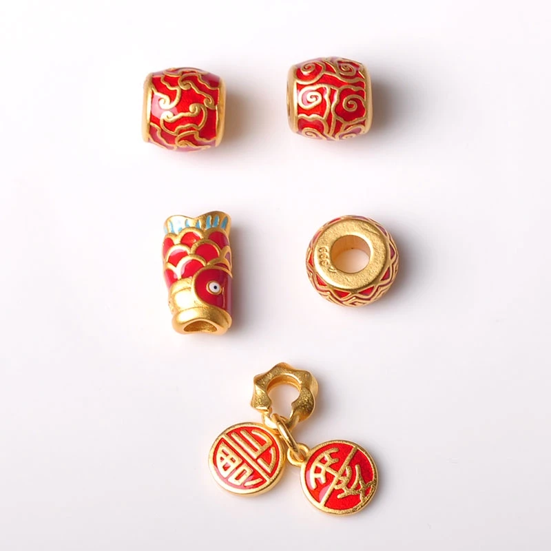 สร้อยข้อมือเชือกถักสไตล์จีนโบราณ จี้ลูกปัด thumbnail 8