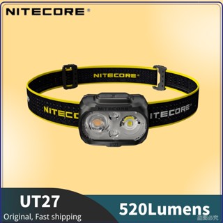 Nitecore UT27 ไฟหน้า 520 ลูเมนส์ แบบลําแสงคู่ ชาร์จแบตเตอรี่ น้ําหนักเบาพิเศษ