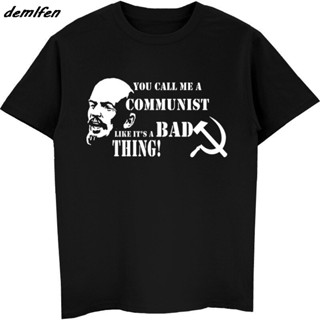 ใหม่ เสื้อยืดแขนสั้น พิมพ์ลาย Lenin Russia Socialist สไตล์ฮาราจูกุ แนวสตรีท เหมาะกับการเล่นฟิตเนส ฟิตเนส คอมมิวนิสต์ สําหรับผู้ชาย     